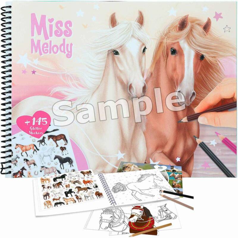 AGT TOPMODEL MİSS MELODY COLOURİNG BOOK - 1