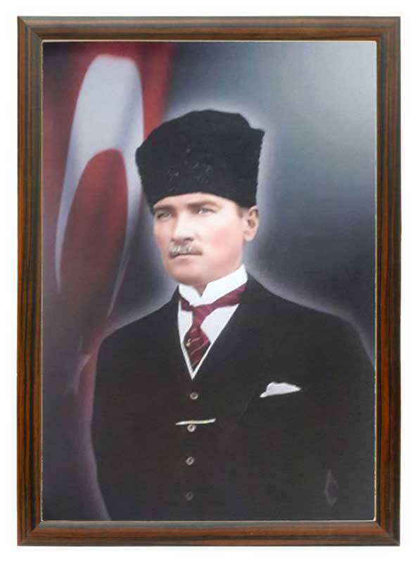 AKYAZI 0949 50X70 ATATÜRK POTRESİ MDF ÇERÇEVE - 1