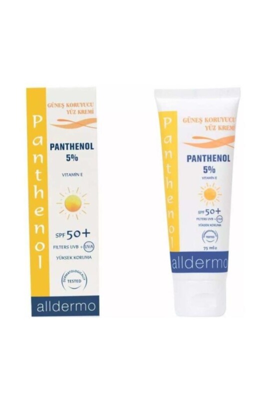 Alldermo SPF50 75ml Güneş koruyucu Yüz Kremi - 1