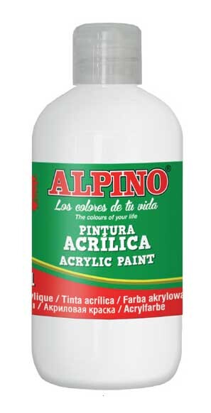 ALPİNO AKRİLİK BOYA BEYAZ 250ML DV-020 - 1