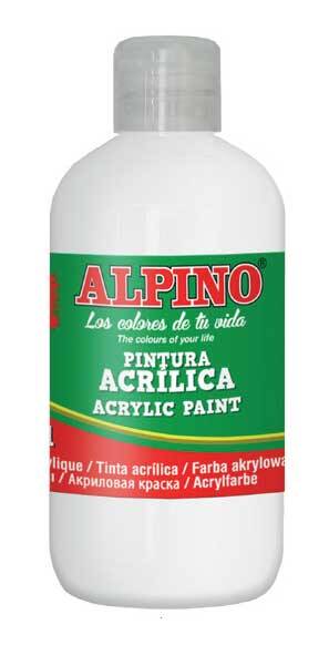 ALPİNO AKRİLİK BOYA BEYAZ 250ML DV-020 - 1