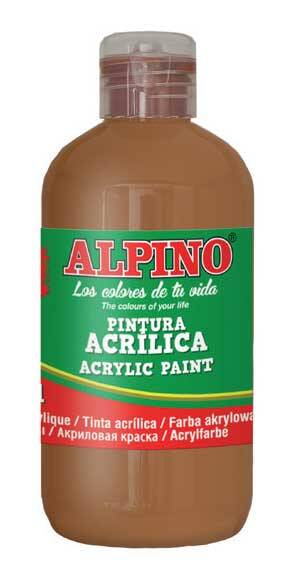 ALPİNO AKRİLİK BOYA KAHVERENGİ 250ML DV-000210 - 1