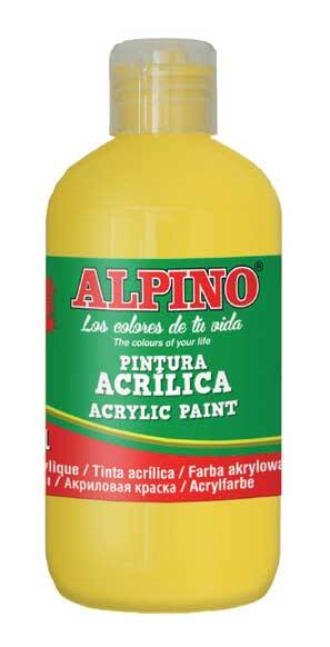 ALPİNO AKRİLİK BOYA SARI 250ML DV-021 - 1