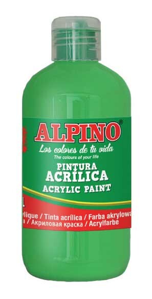 ALPİNO AKRİLİK BOYA YEŞİL 250 ML DV-000208 - 1