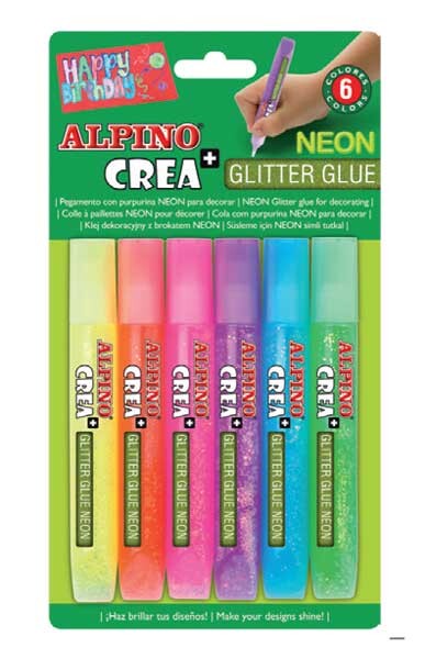 ALPİNO DE-008 CREA GLITTER GLUE 6 LI - 1