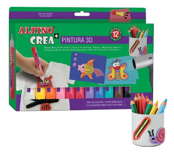 ALPİNO DH-005 CREA PINTURA 3D BOYA 12 Lİ - 1