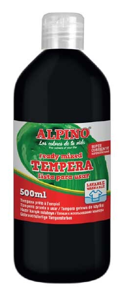 ALPİNO DM-183 TEMPERA SULUBOYA 500ML SİYAH - 1