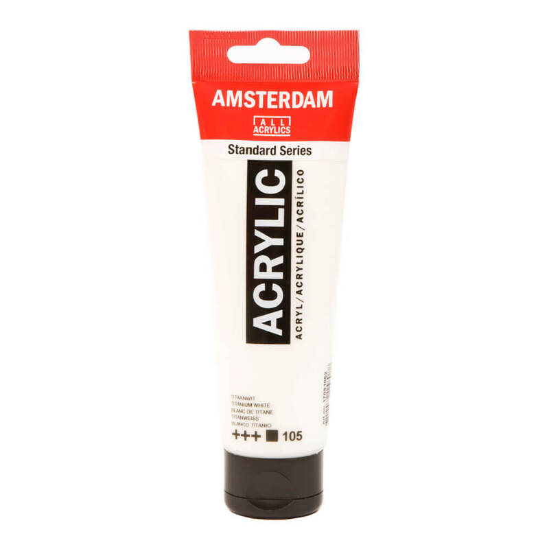 AMSTERDAM 91052 AKRİLİK BOYA 120ML TİTANİUM - 1