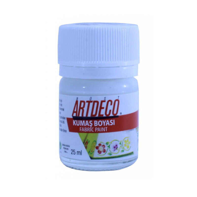 ARTDECO 010A-119 KUMAŞ BOYASI 25ML BEYAZ - 1