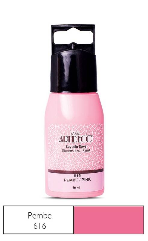 ARTDECO 042C-616 BOYUTLU BOYA 60ML PEMBE - 1