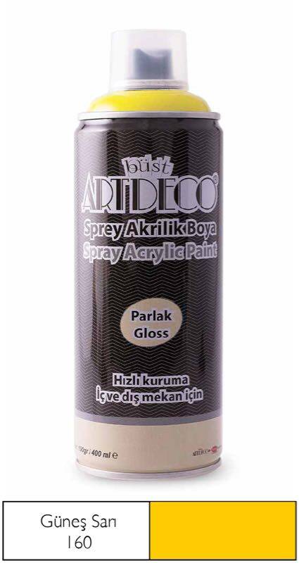 ARTDECO 400-160 SPREY BOYA 400ML GÜNEŞ SARI - 1