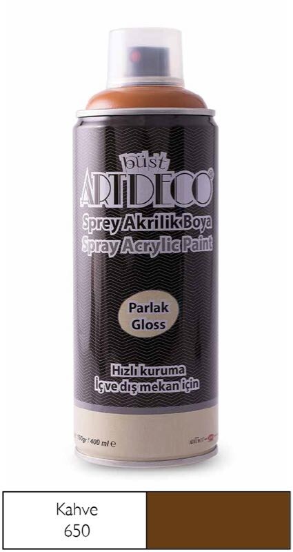 ARTDECO 400-650 SPREY BOYA 400ML KAHVERENGİ - 1