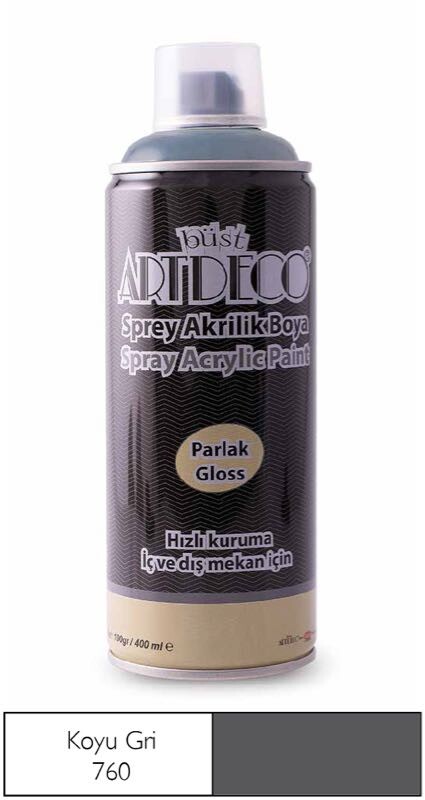 ARTDECO 400-760 SPREY BOYA 400ML K.GRİ - 1