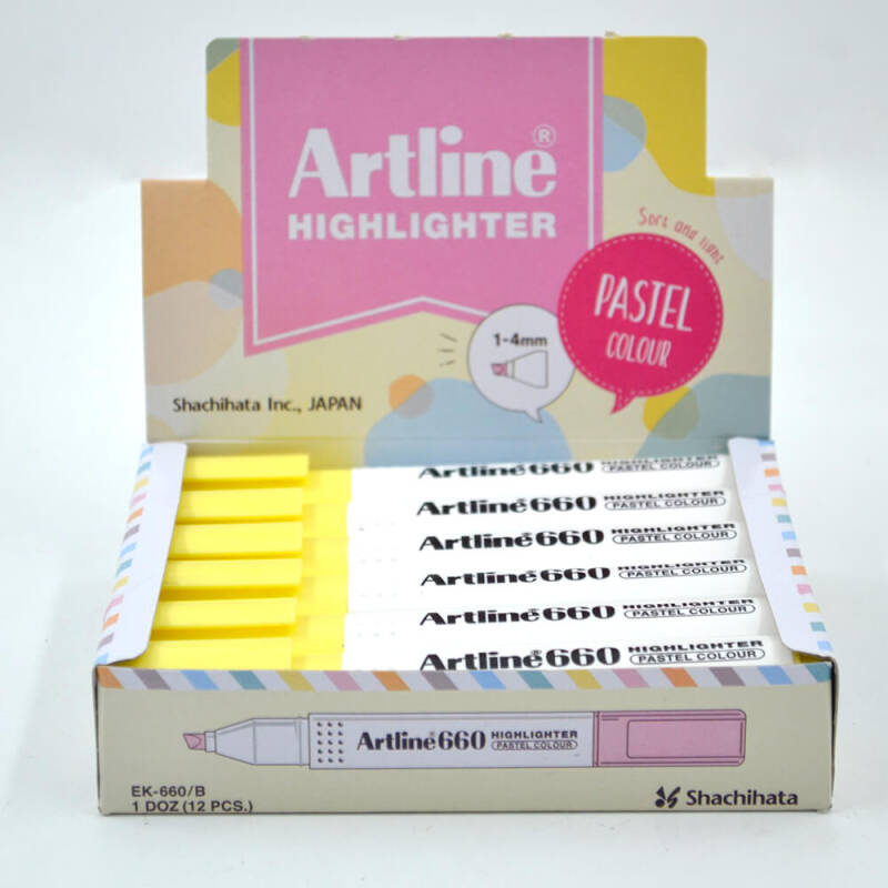 ARTLİNE 660 FOSFORLU KALEM P.SARI 1,0-4,0MM - 1