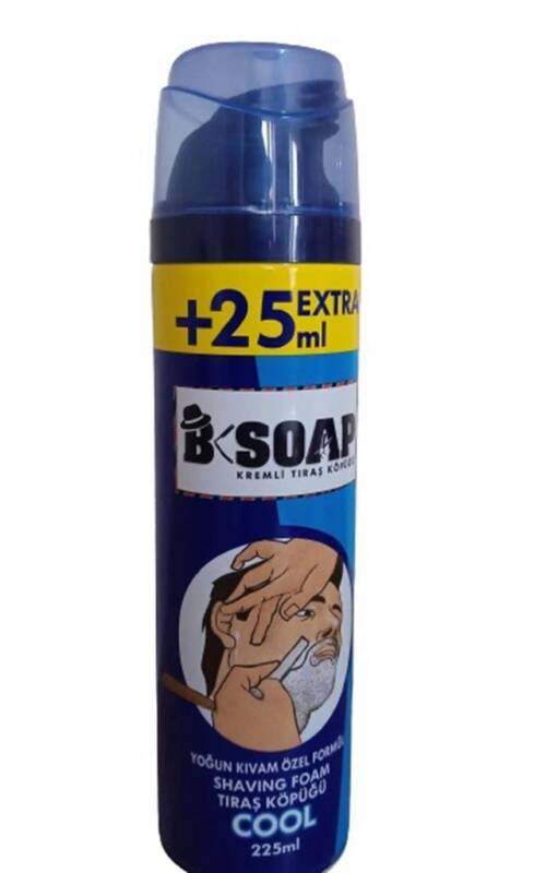 B Soap Kremli Tıraş Köpüğü Cool 225ml - 1