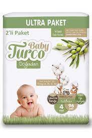 Baby Turco Çocuk Bezi 4 Lü Ultra Pkt No:4 96Lı - 1