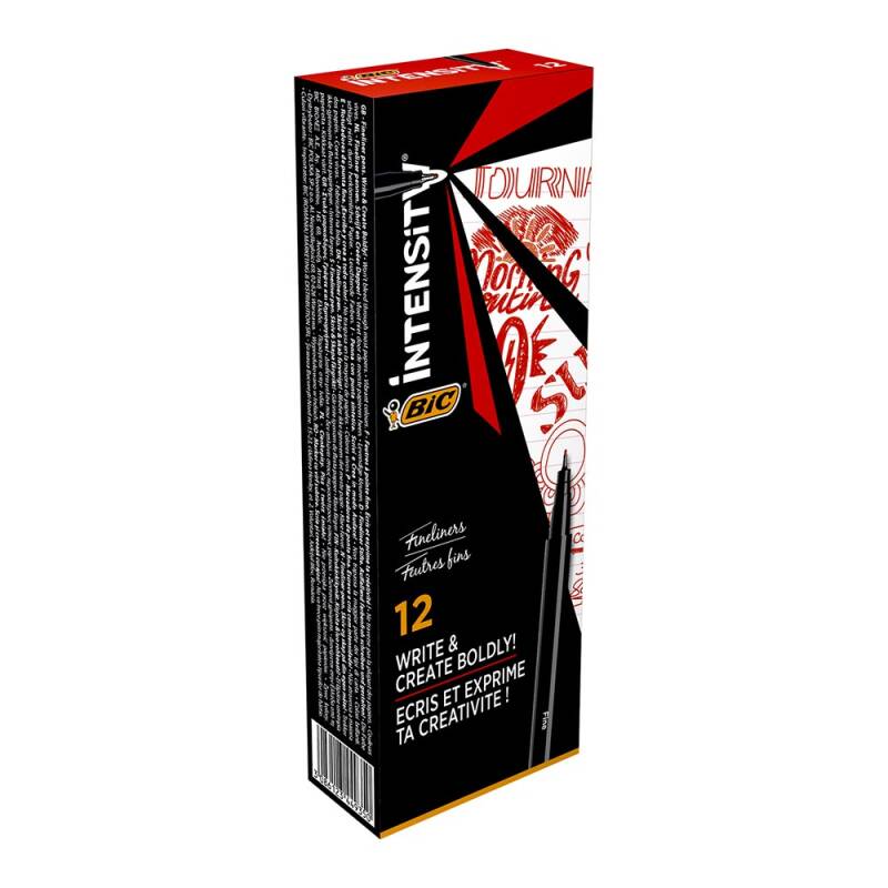 BİC INTENSITY FINE LINER KIRMIZI 12Lİ KT 942084 - 1