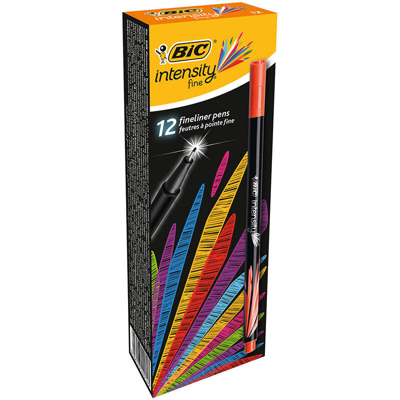 BİC INTENSITY FINE LINER TURUNCU 12Lİ KT 942063/934420 - 1