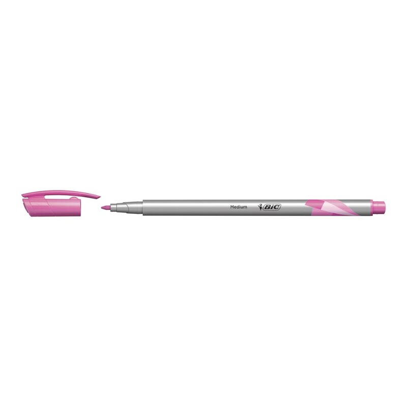 BİC INTENSITY MEDIUM LINER PEMBE 12Lİ KT 964783 - 3