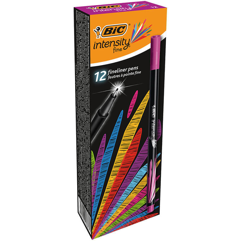 BİC INTENSTY FINE LINER VİŞNE 12Lİ KT 950459/946524 - 1