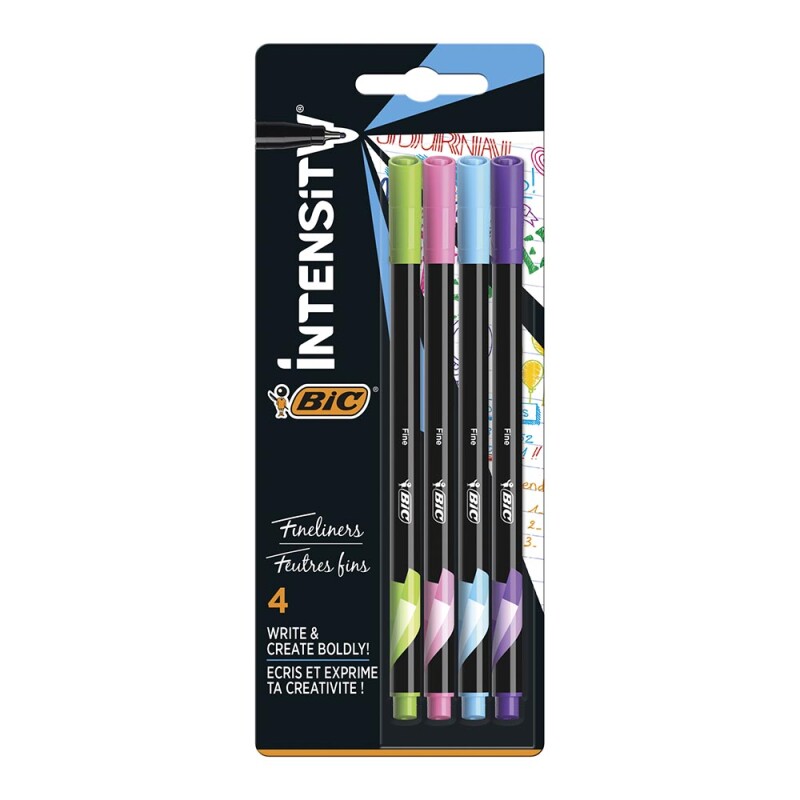 BİC INTENSTY FINELINER 4LÜ BLS 942076 - 1