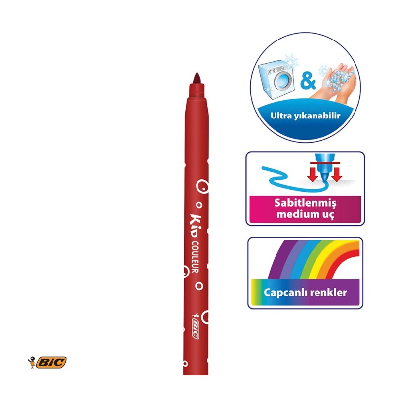 Bic Kids Color Keçeli Boya Kalemi 12 Renk 9202937 - 2