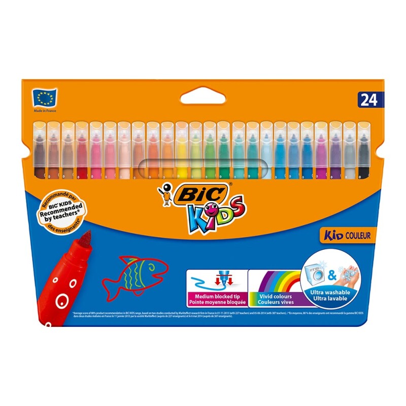 Bic Kids Color Keçeli Boya Kalemi 24 Renk 8418005 - 1