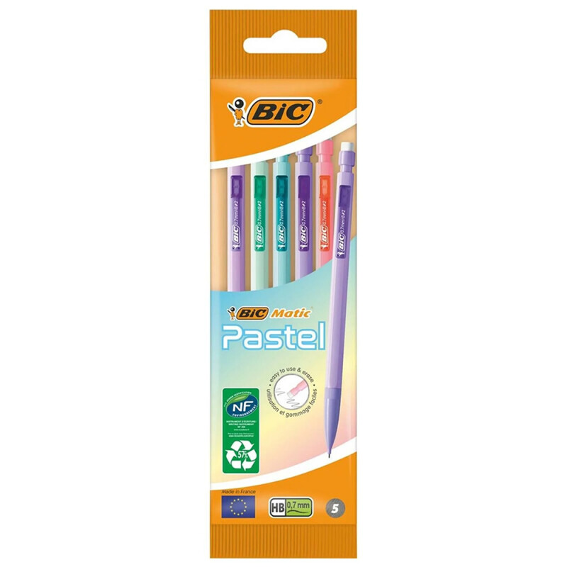 BİC MATIC PASTEL VERSATİL 07MM 5Lİ 511027 - 1