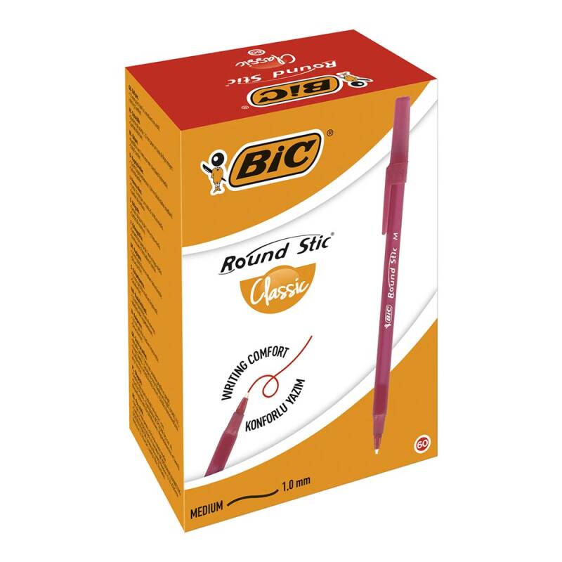 Bic Round Stic Tükenmez Kalem 1.0 Kırmızı - 1