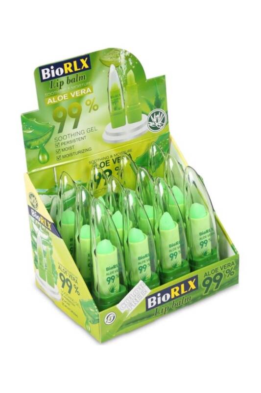 BioRLX %99 Aloe Vera Naturel Color Free Lip Balm - 1