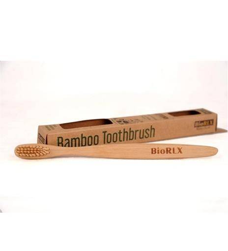 BioRLX Bamboo Ekologic Diş Fırçası %100 Doğal Ağacı Orta - 1