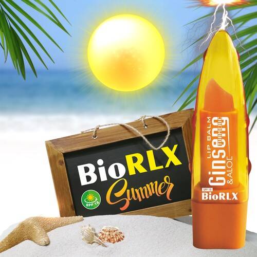 BioRLX Ginseng SPF15 Aloe Vera Lip Balm Color Free - 3