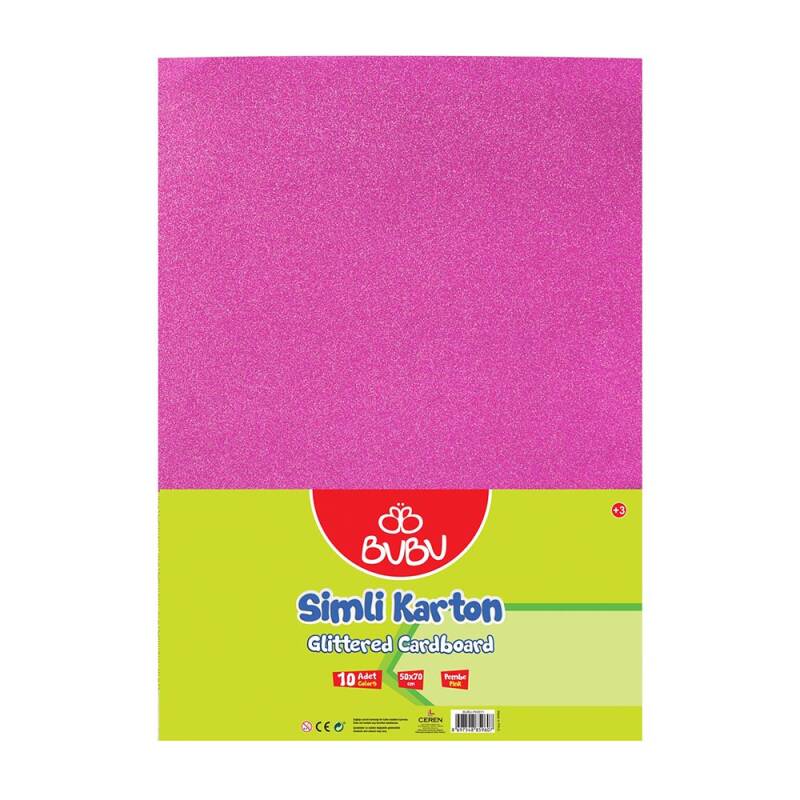 BU-BU FK0011 FON KARTONU SİMLİ 50X70 PEMBE 10LU - 1