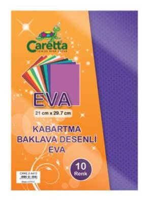 CARETTA CKKE2A410 EVA A4 ÇİÇEK KABARTMALI - 1