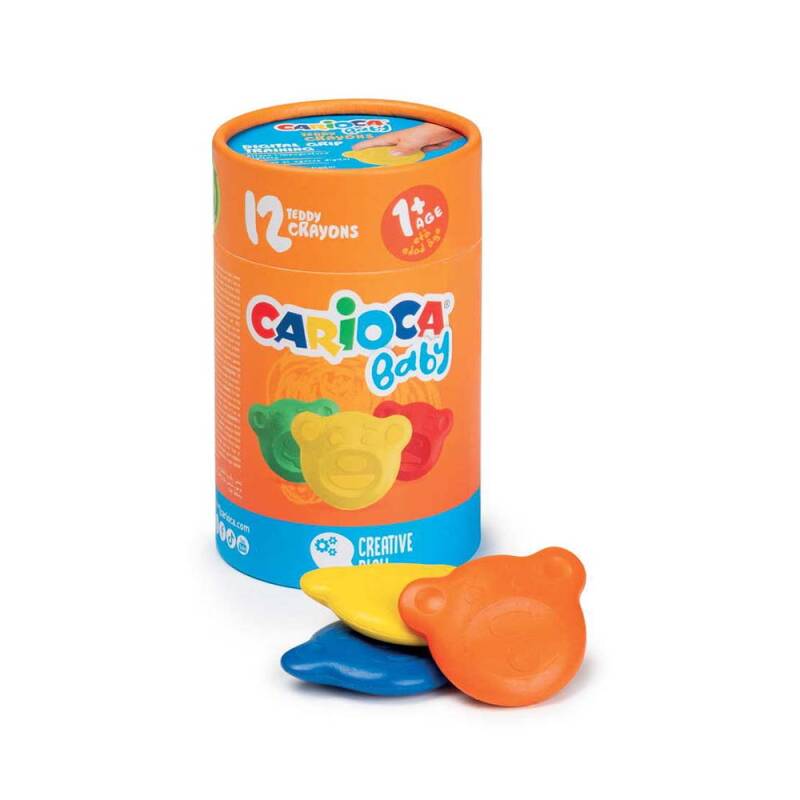 CARİOCA 43957 TEDDY BEBEK CRAYONS 12Lİ - 1