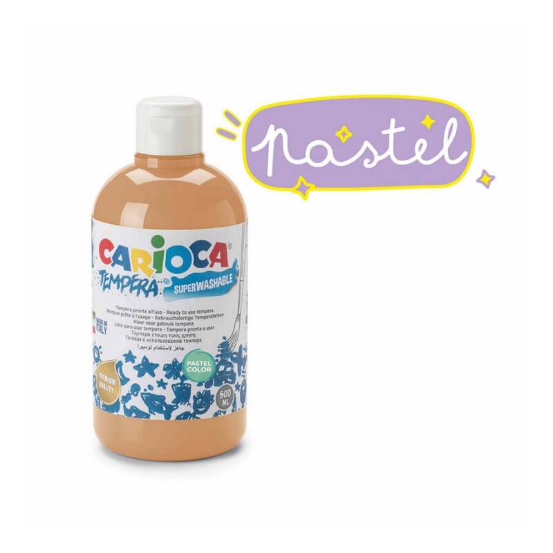 CARİOCA KO027/41 TERMPERA BOYA YIKANABİLİR 500ML PASTEL TURUNCU - 1