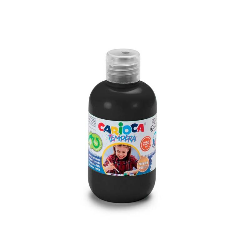 CARİOCA KO4024/02 TEMPERA SULUBOYA YIKANABİLİR 250ML SİYAH - 1