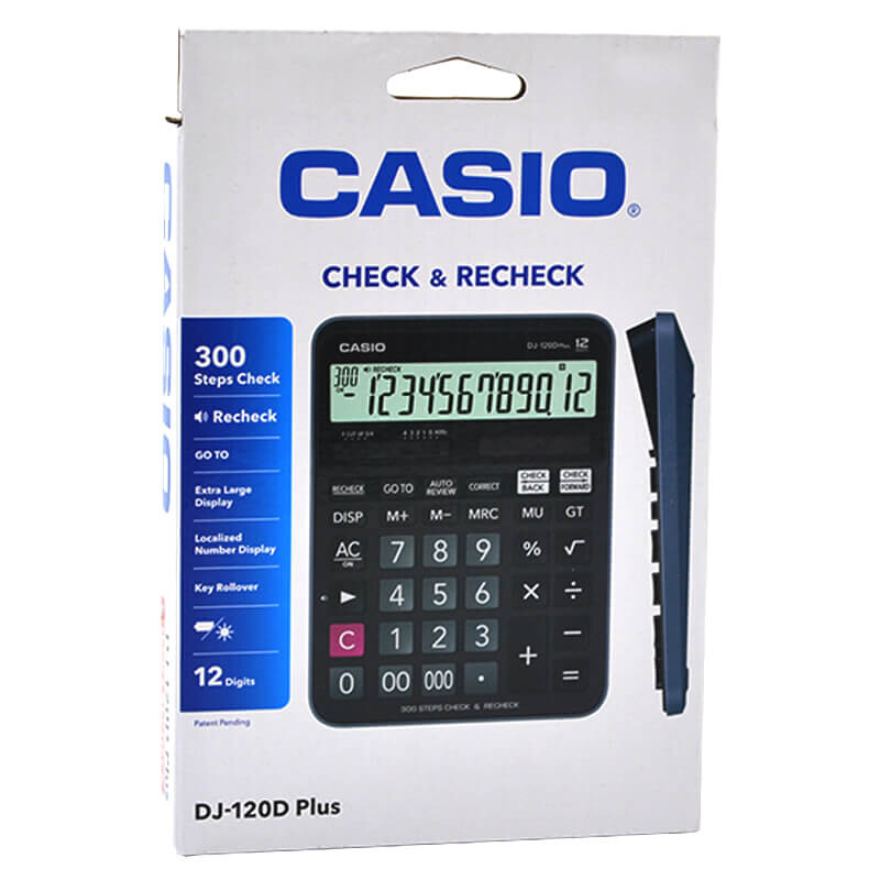 CASIO DJ-120 D PLUS HESAP MAKİNASI 12 HANE - 1