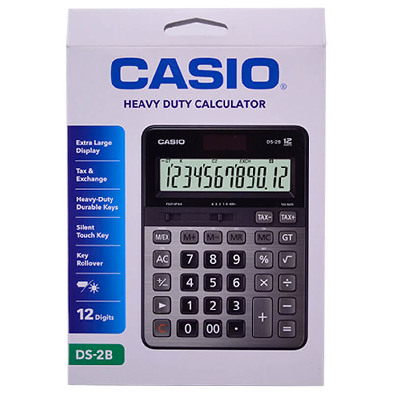 CASIO DS-2B HESAP MAKİNASI 12 HANE PROF TİPİ - 1