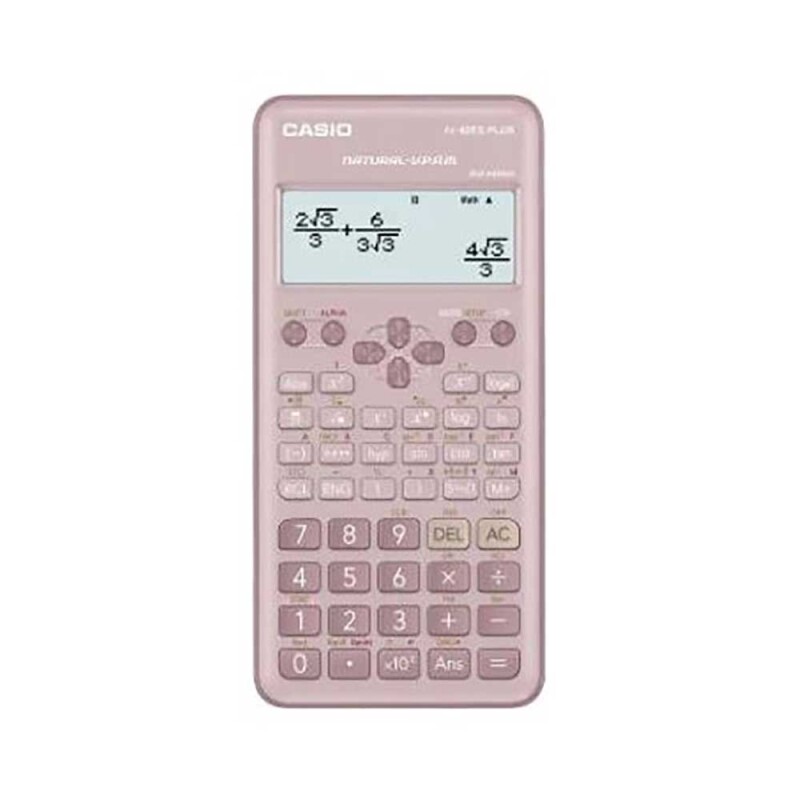 CASIO FX-82 ES PLUS RENKLİ HESAP MAKİNESİ FONKSİYONLU PEMBE - 1