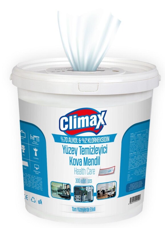 Climax Antibakteriyel Islak Yüzey Temizlik Havlusu 300 Adet - 1