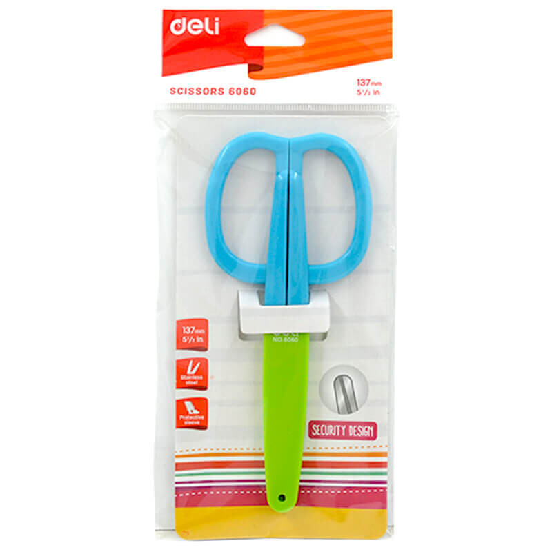 DELİ 6060 MAKAS RENKL KORUMALI 137MM / 100014524 - 1