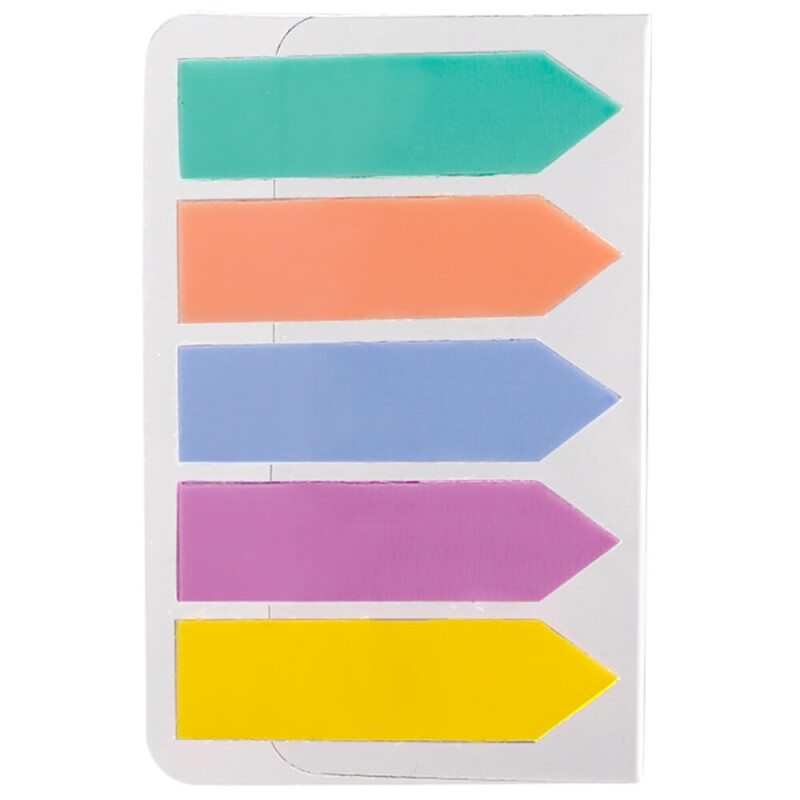 DELİ A11902 YAPIŞKANLI NOT KAĞIDI INDEX TABS 5 Lİ PASTEL RENK / 100133803 - 2