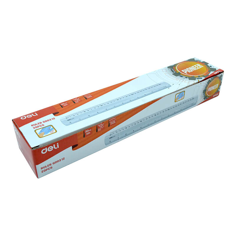 DELİ G00312 CETVEL ŞEFFAF 30CM/100116364 - 1