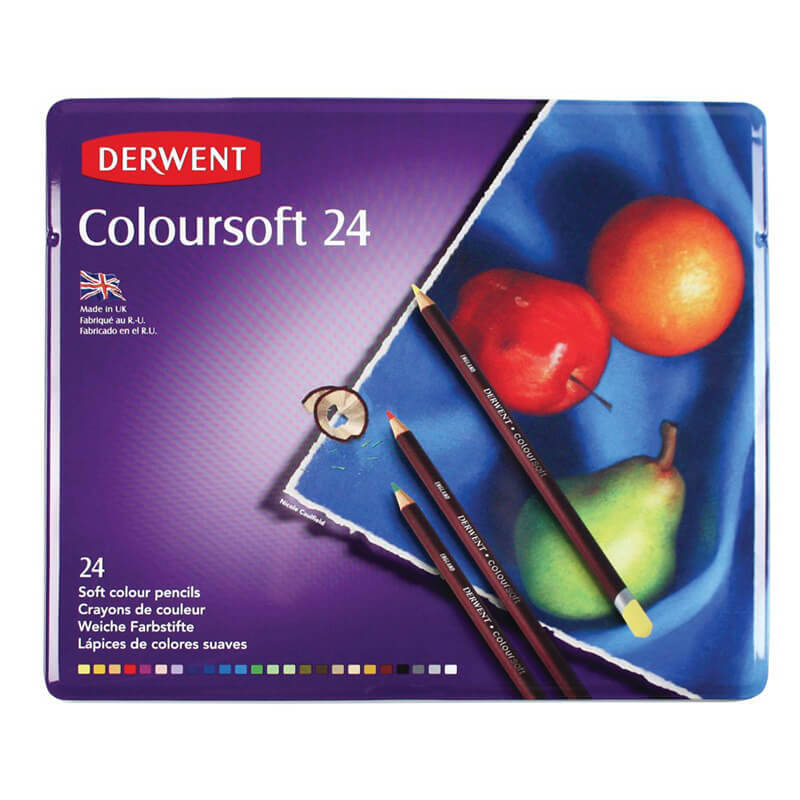 DERWENT 701027 COLOURSOFT 24LÜ TENEKE KUTU - 1