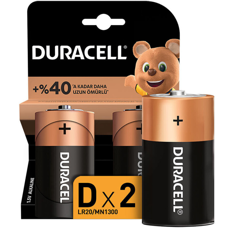 Duracell Pil 2 Li Büyük Boy D*10 - 1