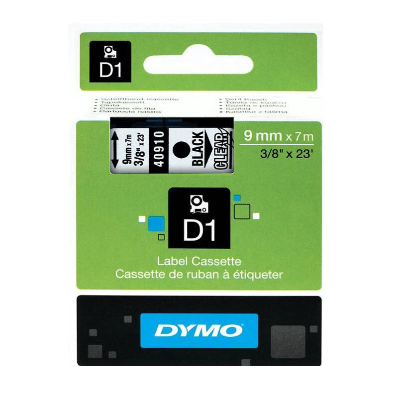 DYMO D1 YEDEK ŞERİT ŞEFFAF-SİYAH 40910 - 2