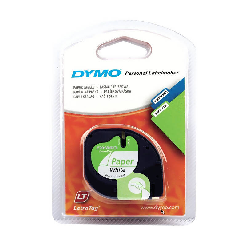 DYMO LETRATAG ŞERİT KAĞIT BEYAZ S0721510 - 2