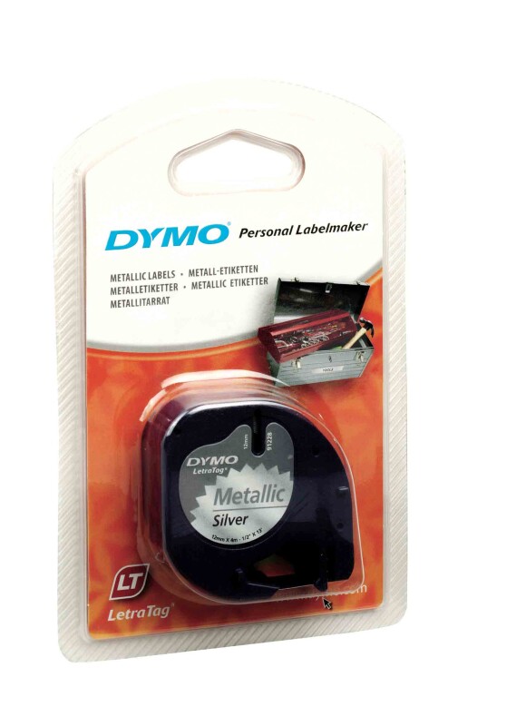 DYMO LETRATAG ŞERİT METALİK SILVER S0721730 - 1