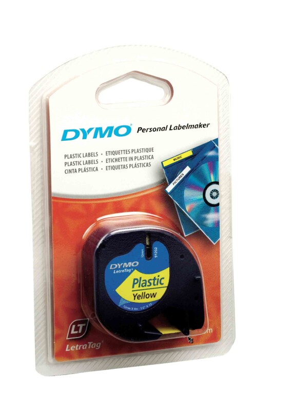 DYMO LETRATAG ŞERİT PLASTİK SARI 0721620 - 1